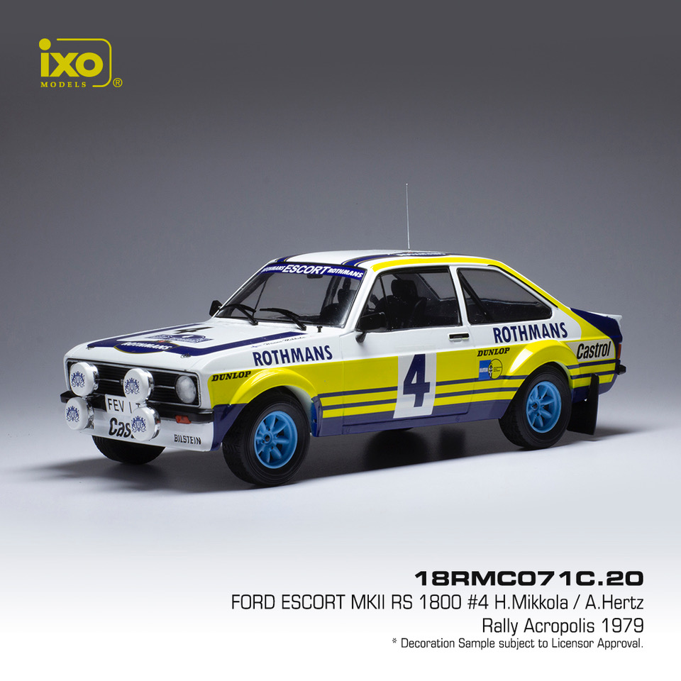 Ford Escort MK II RS 1800 4 Rallye Acropolis 1979 H Mikkola A Hertz